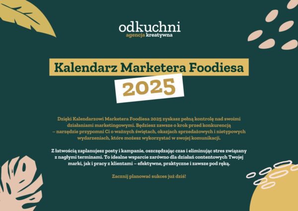 Kalendarz Marketera Foodiesa 2025